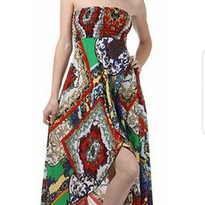 1/20 HP!! Strapless Handkerchief Hem Dress